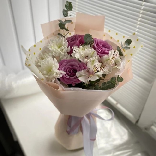 Букет цветов "Безмятежный" Букет цветов "Безмятежный"